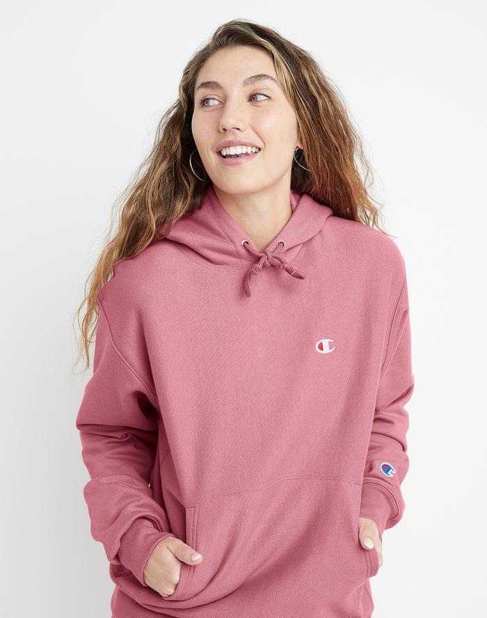 Sudadera Con Capucha Champion Mujer - Reverse Weave Boyfriend ( Rosas ) 5982146-VX